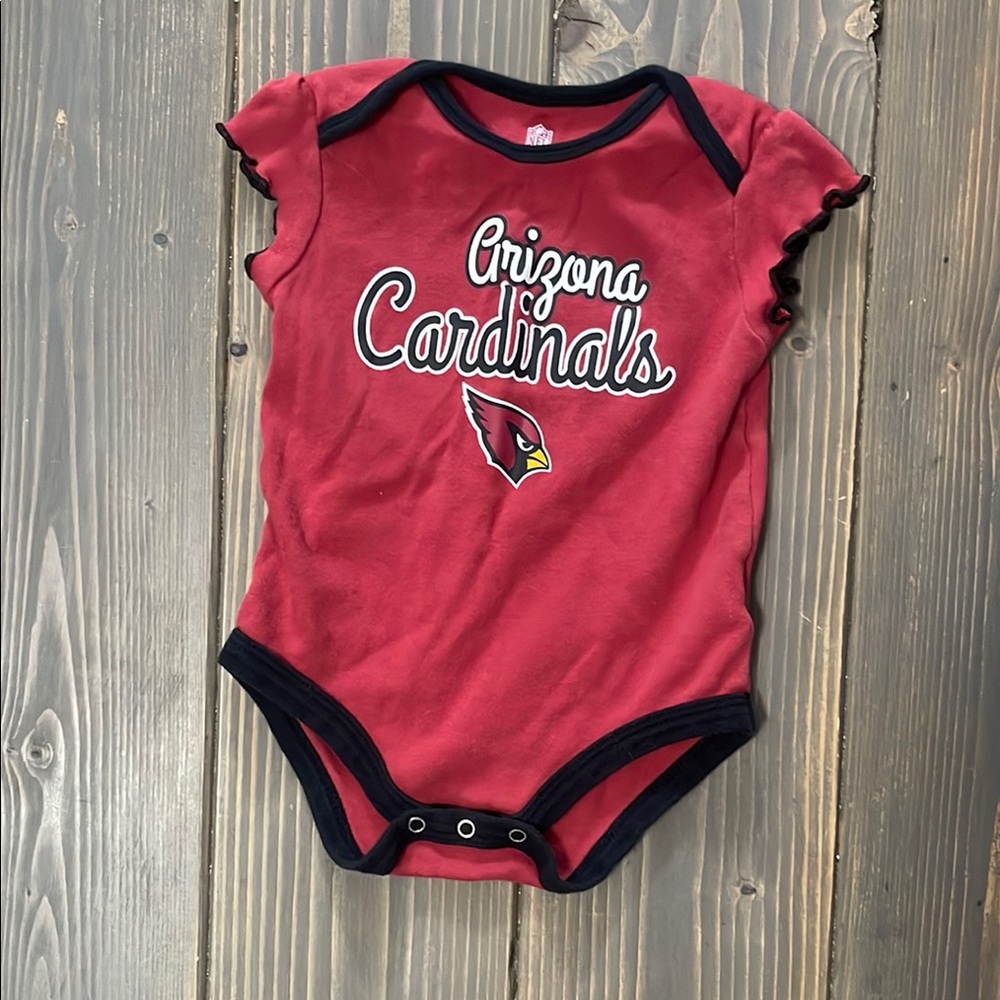 Arizona Cardinals Babygirl Size 3-6 Month Onesie